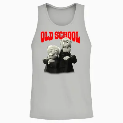 Disney Die Muppets Schul-Spezial Waldorf and Statler T-Shirt, Black Unisex Tank Top - Ash