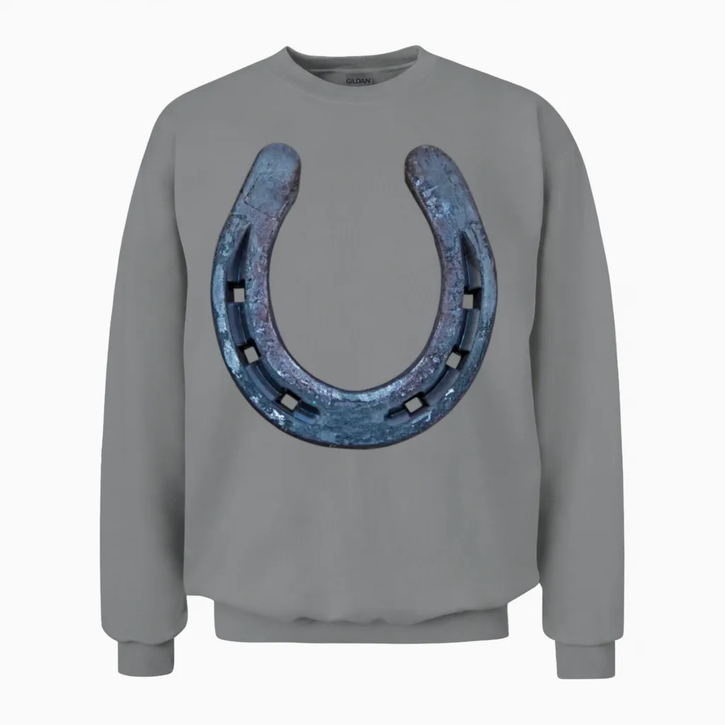 Horse Shoe Lovers Unisex Sweatshirt in Sport Grey