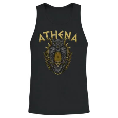 Athena Greek Mythology Unisex Tank Top - Black