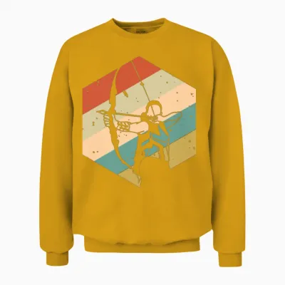 Retro Archer Unisex Sweatshirt - Gold