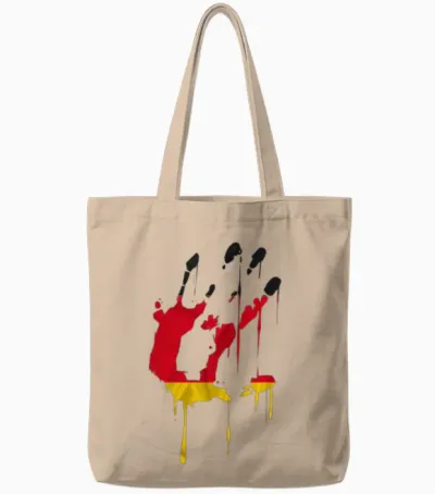 Germany Flag Art Tote Bags - Natural