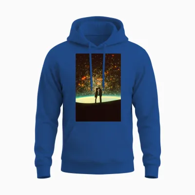 Cosmic Kiss Unisex Hoodie - Royal