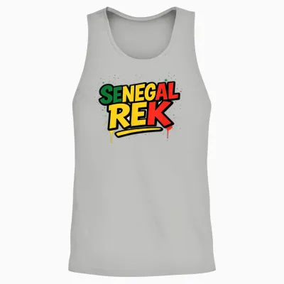 Senegal Rek Proud Senegalese Patriots Sunugal Wolof Unisex Tank Top - Ash