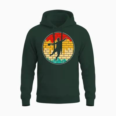 Handball Retro Unisex Hoodie - Forest