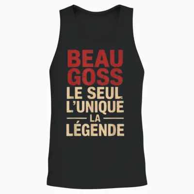 Beau Goss Man Funny Funny Gift Idea Funny Unisex Tank Top - Black