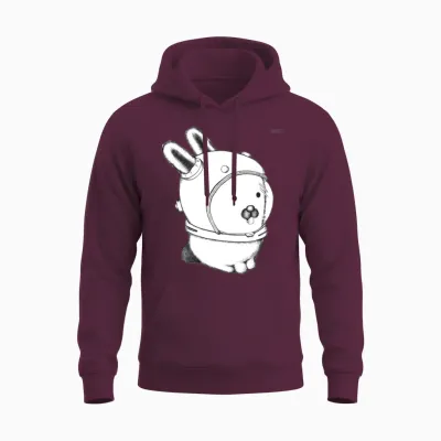 Glenda, Space Bunny, Plan 9 Unisex Hoodie - Maroon