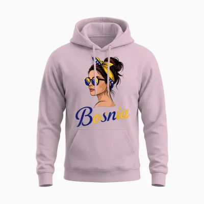 Bosnien Und Herzegowina Flagge Bosnische Wurzeln Unisex Hoodie - Light Pink