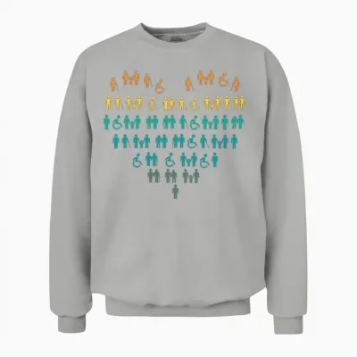 Wheelchair Heart Unisex Sweatshirt - Ash