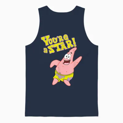 Patrick Star - You're a Star! Unisex Tank Top - Navy