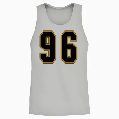Jersey Number 96 Unisex Tank Top - Ash