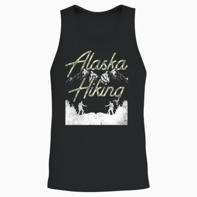 Alaska Hiking Hike Nature Hiker Unisex Tank Top - Black