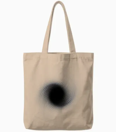 Black Hole Tote Bags - Natural