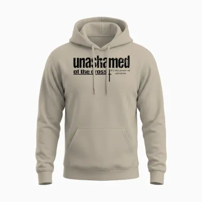 Unashamed of the Cross Unisex Hoodie - Sand