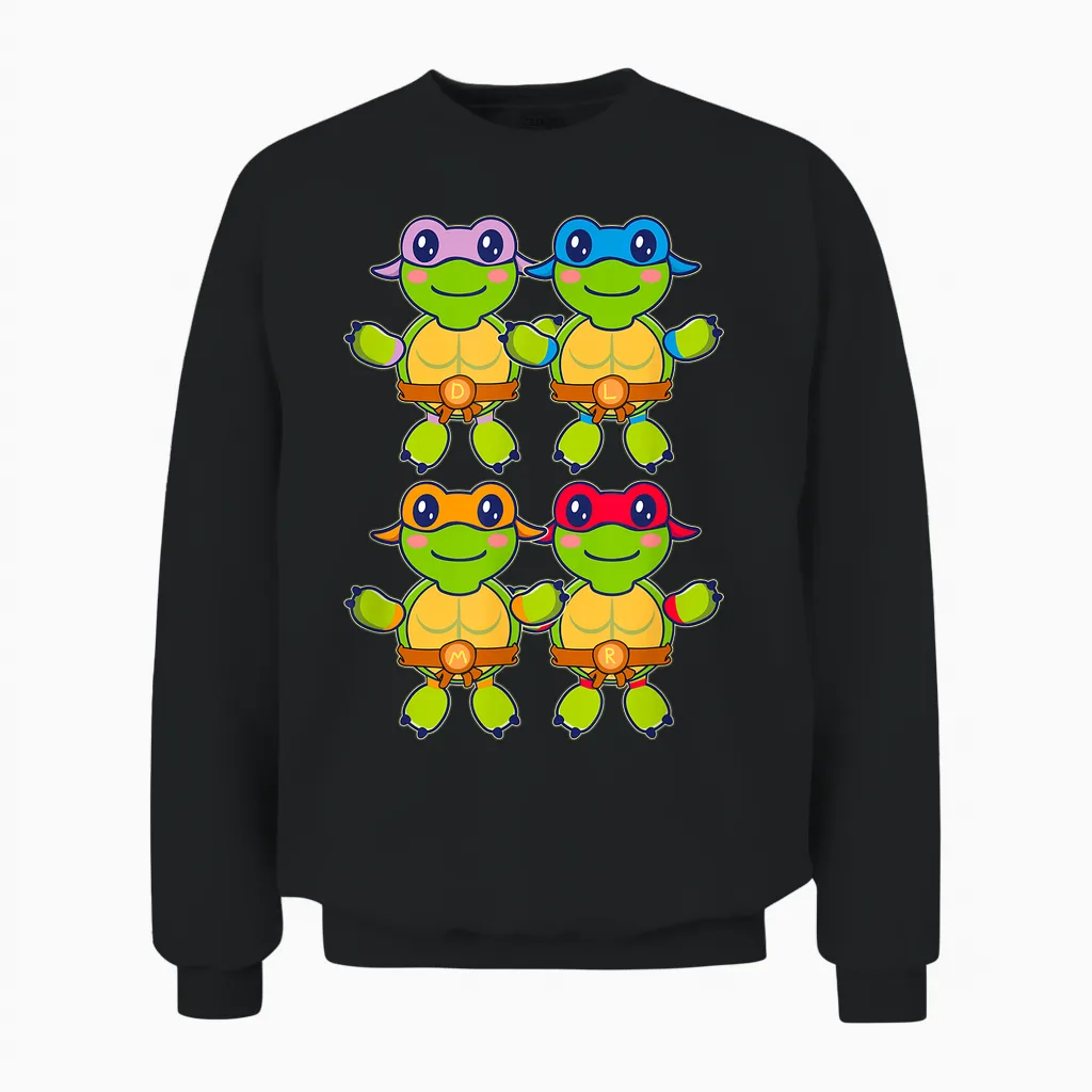 Tmnt Babies Unisex Sweatshirt in Black