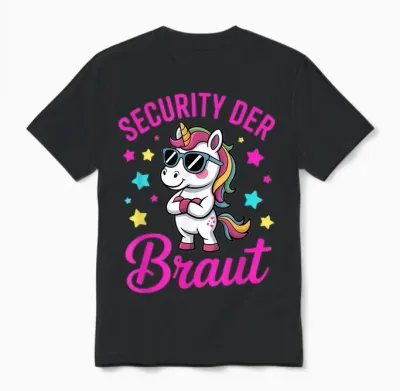 Security of the Bride Stag Party Unisex T-Shirt - Black