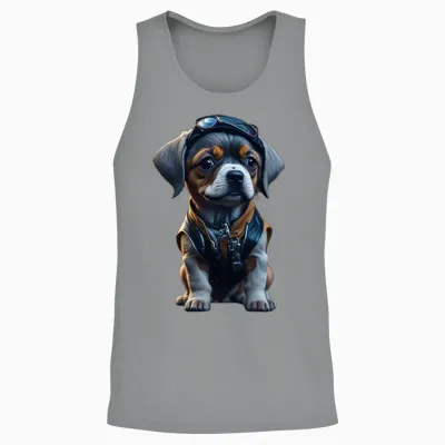 Dog Unisex Tank Top - Sport Grey