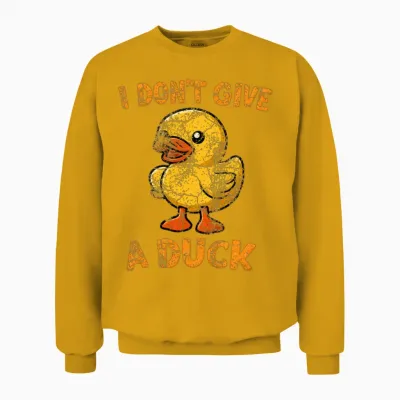 Bold Duck Attitude Unisex Sweatshirt - Gold
