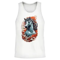 Majestic Horse Lovers Unisex Tank Top - White – 2