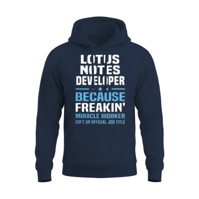 Lotus Notes Developer Unisex Hoodie - Navy