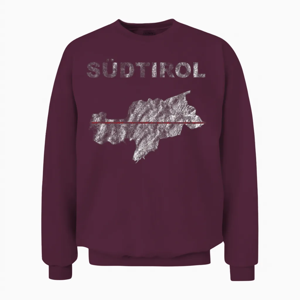 South Tyrol South Tyrolean Tirol Unisex Sweatshirt in Maroon