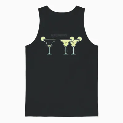 Moregaritas Funny Unisex Tank Top - Black