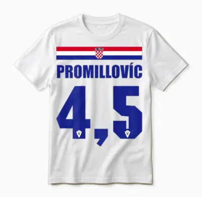Kroatien Sauf-Trikot Party Trikot Promillovic Unisex T-Shirt - White