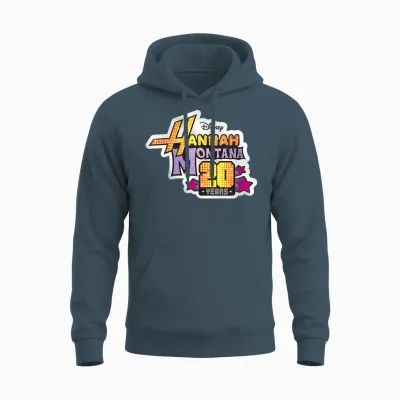 Disney Hannah Montana 20th Anniversary Official Logo Unisex Hoodie - Dark Heather