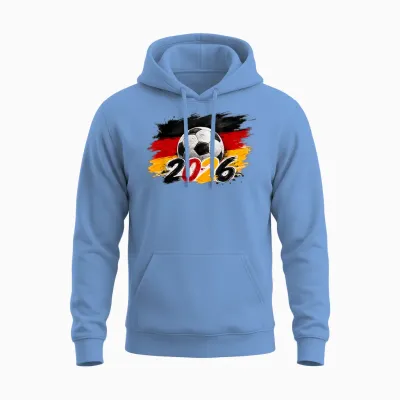 Fußball - Wm 2026 Deutschland Fan Unisex Hoodie - Carolina Blue