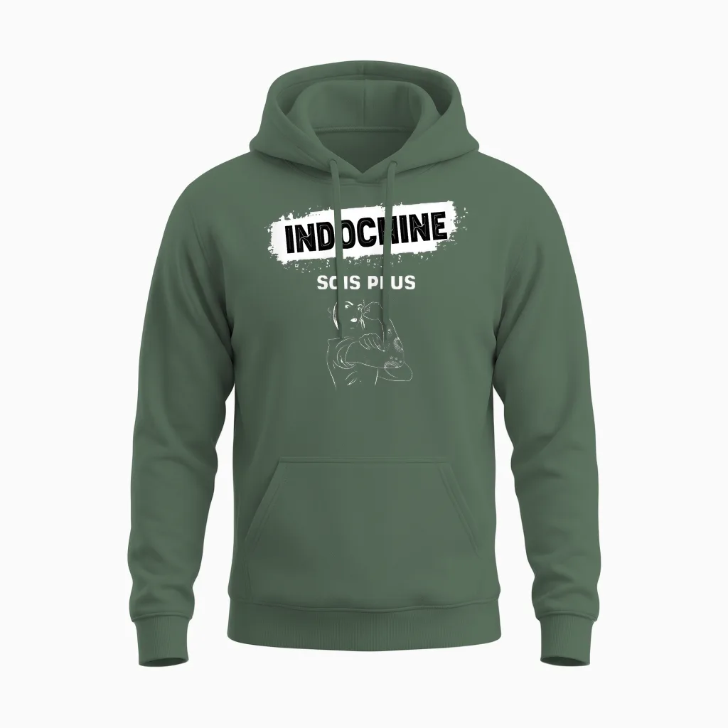Indochina Woman Stronger Beautiful Gift Woman and Girl T-Shirt, Black, Female X-Small Unisex Hoodie in Military Green