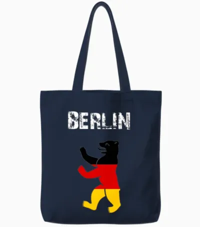 City-Design Berlin Bear Doyz Tote Bags - Navy