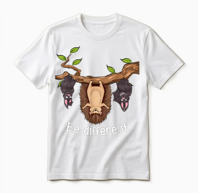 Be Different Igel Unisex T-Shirt in White