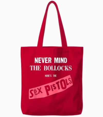 Original Sex Pistols Nmtb Album by Rock Off Tote Bags - Red