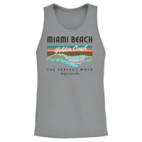 Retro Miami Beach — Summer & Unisex Tank Top - Sport Grey – 2