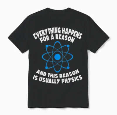Physics Reason Unisex T-Shirt - Black