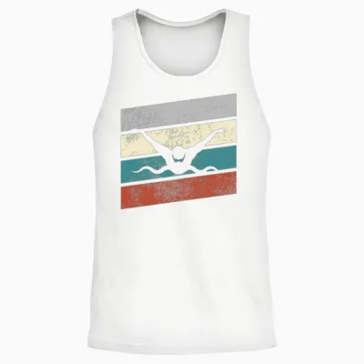Parkour Retro Unisex Tank Top - White
