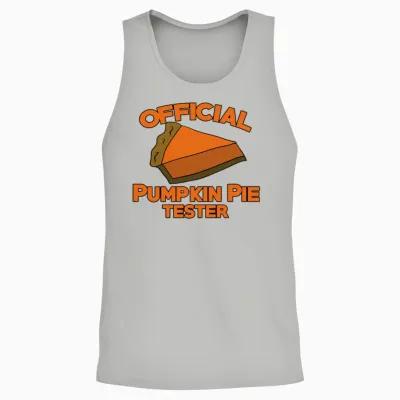 Official Pumpkin Pie Tester for Thanksgiving Unisex Tank Top - Ash