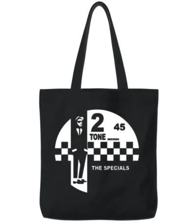 2 Tone Records Shirt - the Specials Label Tote Bags - Black