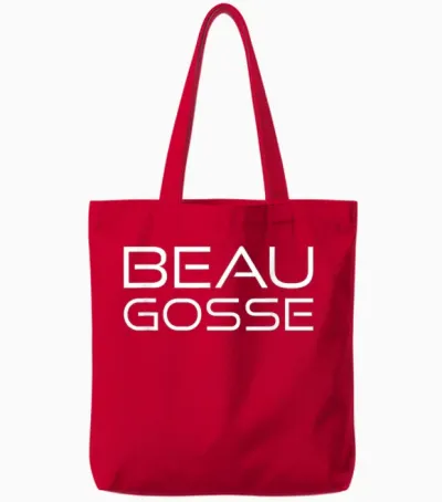 Beau Gosse Men's Gift Humour Original Funny Birthday Tote Bags - Red