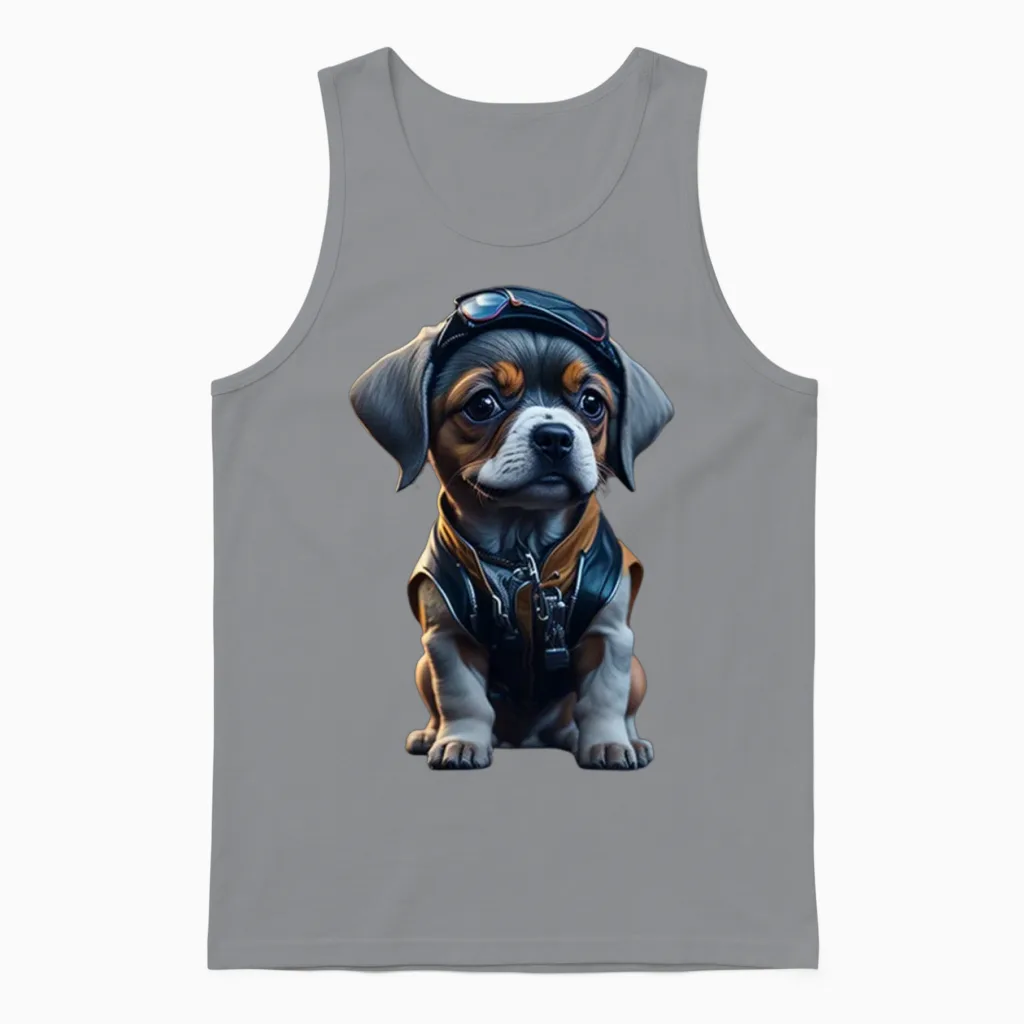 Dog - Lovers Unisex Tank Top in Sport Grey