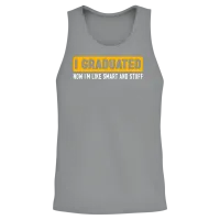 I Graduated Graduate Class 2023 Funny Graduation Unisex Tank Top - Sport Grey – 2