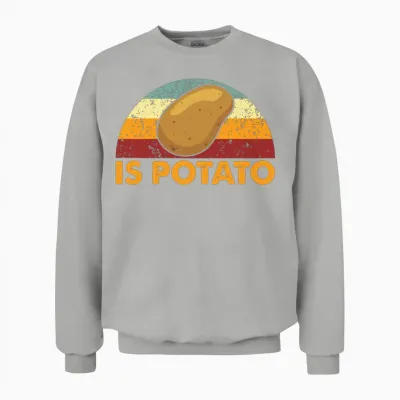 Retro Is Potato Unisex Sweatshirt - Ash