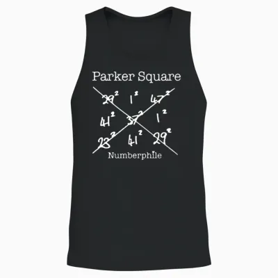 Parker Square Unisex Tank Top - Black