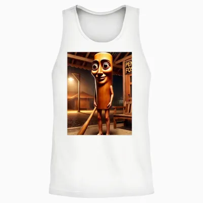 Tung Tung Sahur Unisex Tank Top - White