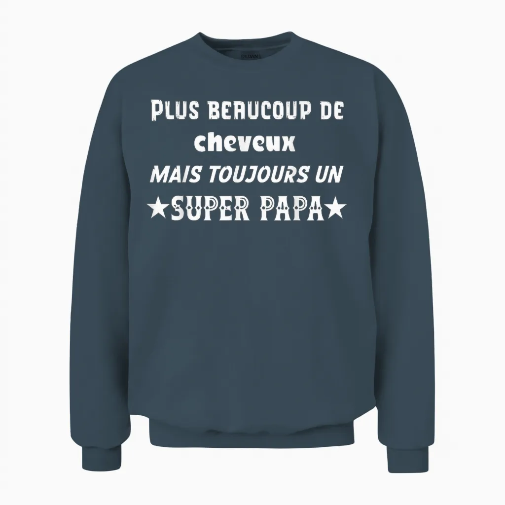 Funny T-Shirt Dad Funny Funny Unisex Sweatshirt in Dark Heather