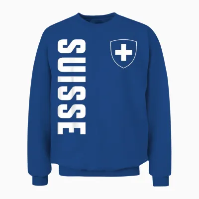Schweiz Flagge Schweizerkreuz Fan Switzerland Patriotisches Unisex Sweatshirt - Royal
