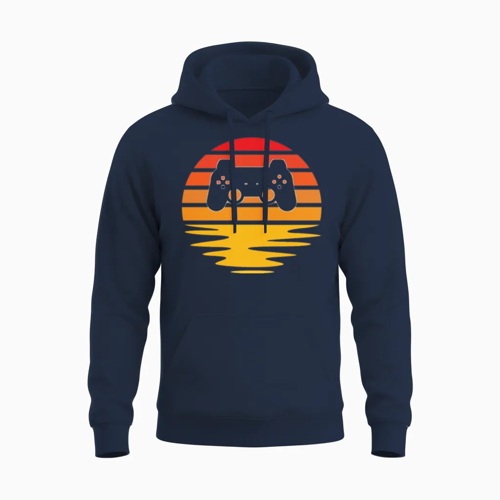 Gaming Retro Unisex Hoodie in Navy