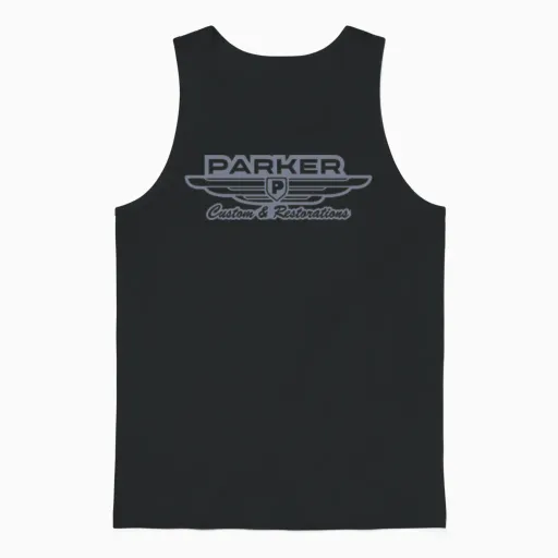 Parker Custom Restorations Unisex Tank Top in Black