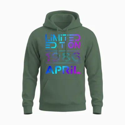 Limited Edition April 1986 Mann Frau 40. Geburtstag Unisex Hoodie - Military Green