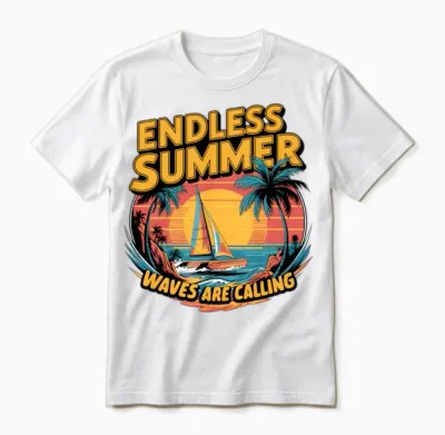 Waves Are Calling 3 Unisex T-Shirt - White