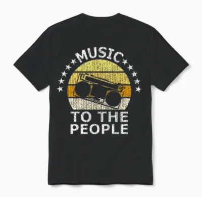 Music Festival Band Unisex T-Shirt - Black